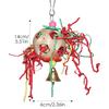 Vogel Schredder Spielzeug Kauen Schredder Ball für Spatzen Vogel Kauspielzeug Rattan Ball Vogel Schredder Spielzeug mit Klingel Geeignet für