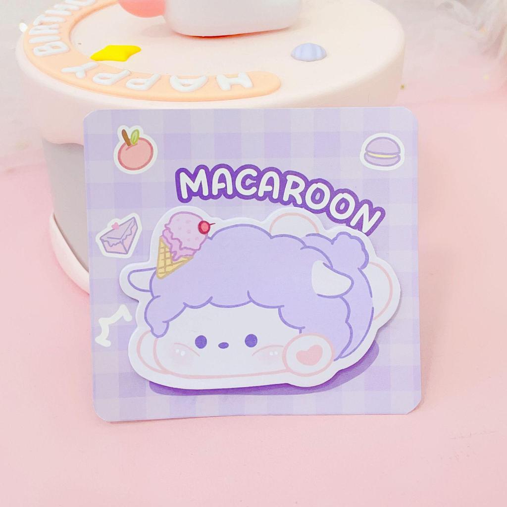 Charming Japanese-Style Sticker Set: Cartoon, Student, Portable, Irregular-Shaped Sticky Notes for Office & Home