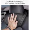 YZ Seat Headrest Travel Rest Neck Pillow For Tesla Model 3/Y/X/S PU Leather Neck Pillow Memory Foam Pillows 2025 Car Accessories
