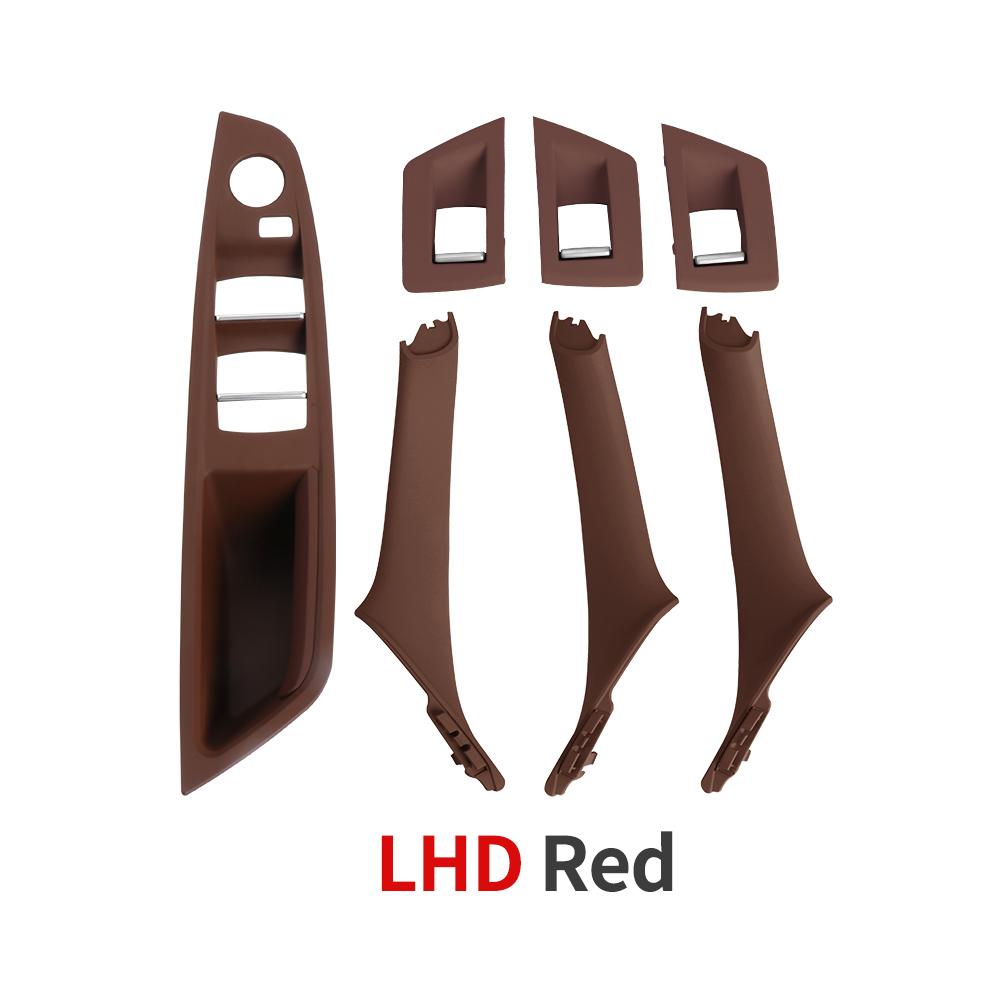 For BMW 5 Series Car Interior Inner Door Handle Panel Pull Trim Cover Window Switch Panel Handle Set For BMW F10 F11
