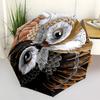 1pc Owl YinYang Automatic Folding Umbrella Compact Lightweight Travel Umbrella with 8-Rib Sturdy Frame, Windproof & Self008