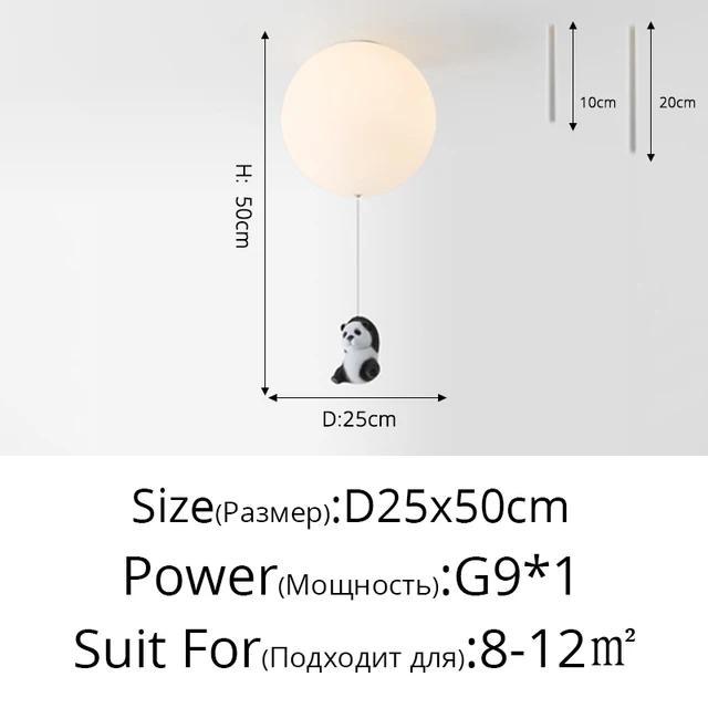 Cartoon Bear Baby Led Chandeliers Balloon Lights Children Bedroom Living Dining Room Pendant Hanging Lightings Designer Lamps