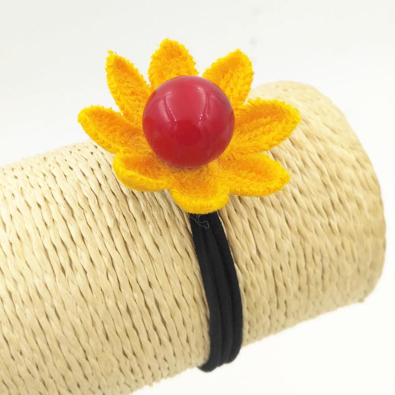 Red Cherry & Sunflower Hair Tie for Kids & Adults H037