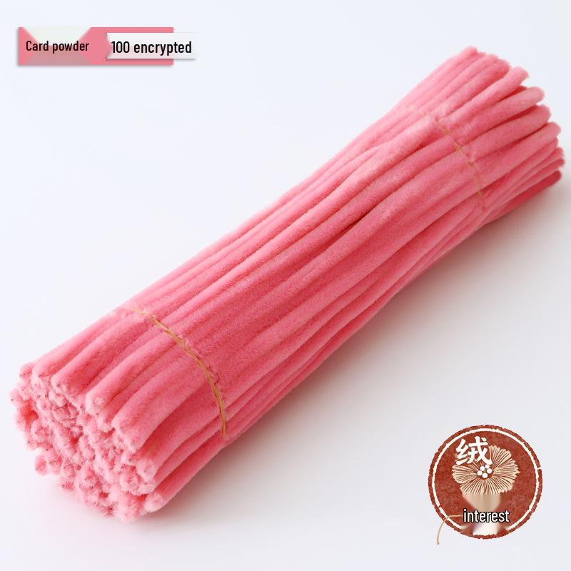 Macaron Twist Stick: Encrypted Velvet & Faux Plush Chenille Stems - DIY Mixed Color Craft Pack