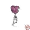 Plata Charms Of Ley 925 Silver Air Balloon Beads Charms Fit 925 Original Bracelets Pulseira Jewelry Diy  New