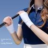 Thin Half Finger Golf Gloves Elastic Ice Silk Mittens Sports Sunscreen Gloves  Outdoor