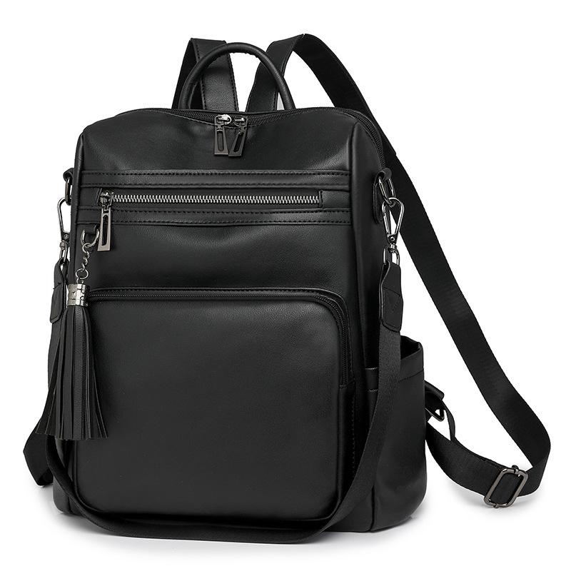 Winter new retro fashion women's backpack large capacity backpack women's backpack