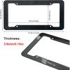 Wanheart 2-Pack Carbon Fiber License Plate Frames – Standard 12×6 Fit with Screws & Caps, Durable Waterproof Plate Covers Kit for Car SUV Truck