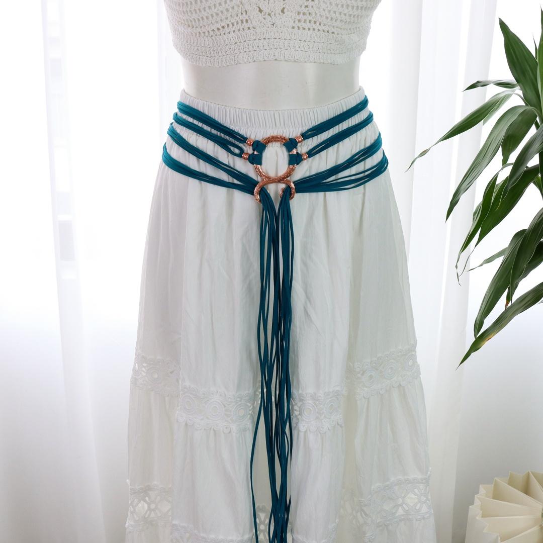 

Пояс из веревки викинга - Женский костюм викинга Средневековый пояс с крестом тролля Аксессуары ведьмы Хэллоуин Косплей One Size