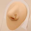Classic Gold U-Shaped Rhinestone Non-Piercing Nose Ring: Butterfly, Moon, Crown, Heart Styles
