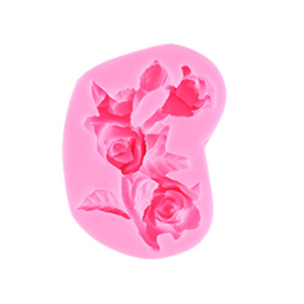 3D Flowers Shaped Fondant Chocolate Mould Cake-Topper Decorating Tools for Creative Baking Silicone Mold Easy To Clean