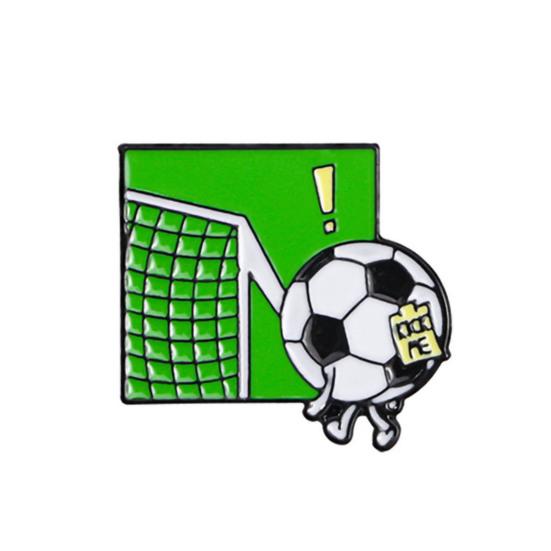 

Enamel Brooch Zinc Alloy Texture Football Shape Lapel Pin Jackets Hats Sweatshirts School Bags Metal Fan Accessory 7