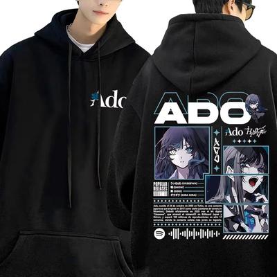 Ado Wereldtour Hibana Hoodie Heren Dames Mode Japanse Stijl Streetwear Unisex Vintage Casual Oversized Pullover Hoodies