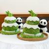 Panda Plush Toy With Double Layer Cake Design For Kids And Gift Giving