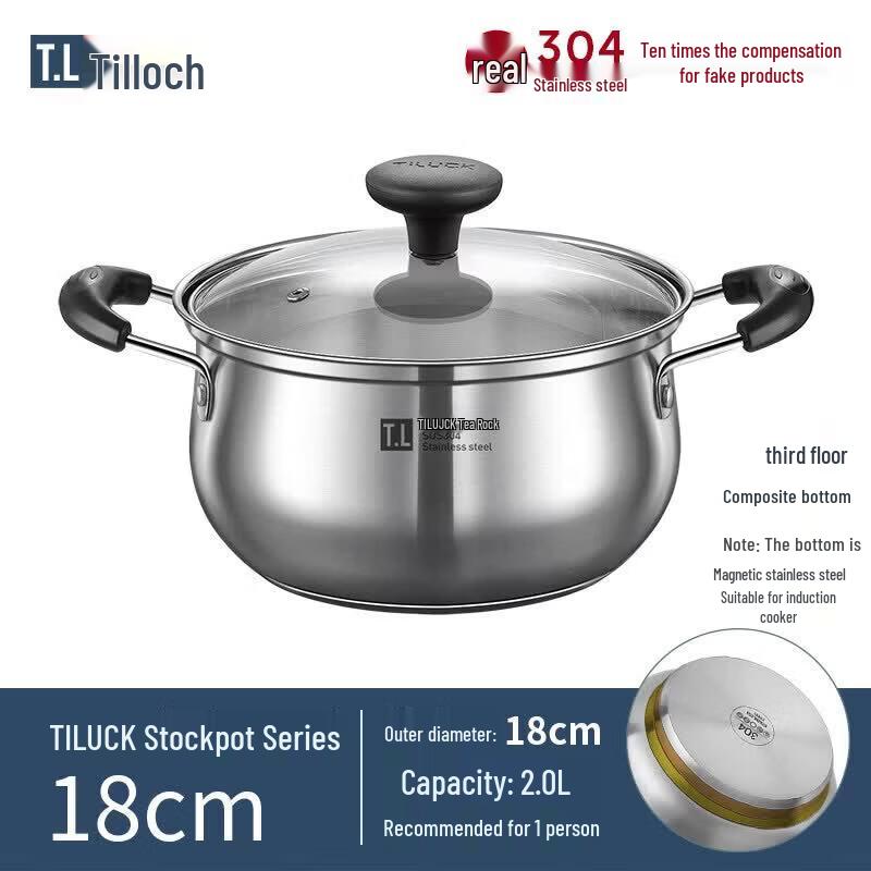 Qiwei 304 Stainless Steel Multipurpose Cooking Pot