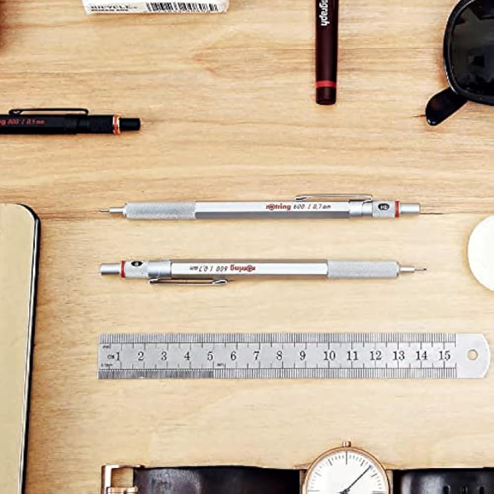 Rotling Mechanical Pencil Rotling 600 0.5mm Silver 1904-445 [Genuine Japanese]