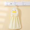 Asciugamano per le mani può essere appeso Coral Fleece Assorbente Cartone animato Carino Piccolo asciugamano Asciugamano quadrato per bambini Fazzoletto Straccio da cucina Asciugamano appeso