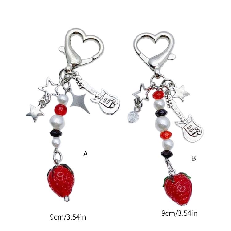 Custom Strawberry Shaped Keychain Stylish Keyring Accessory for Everyday Life