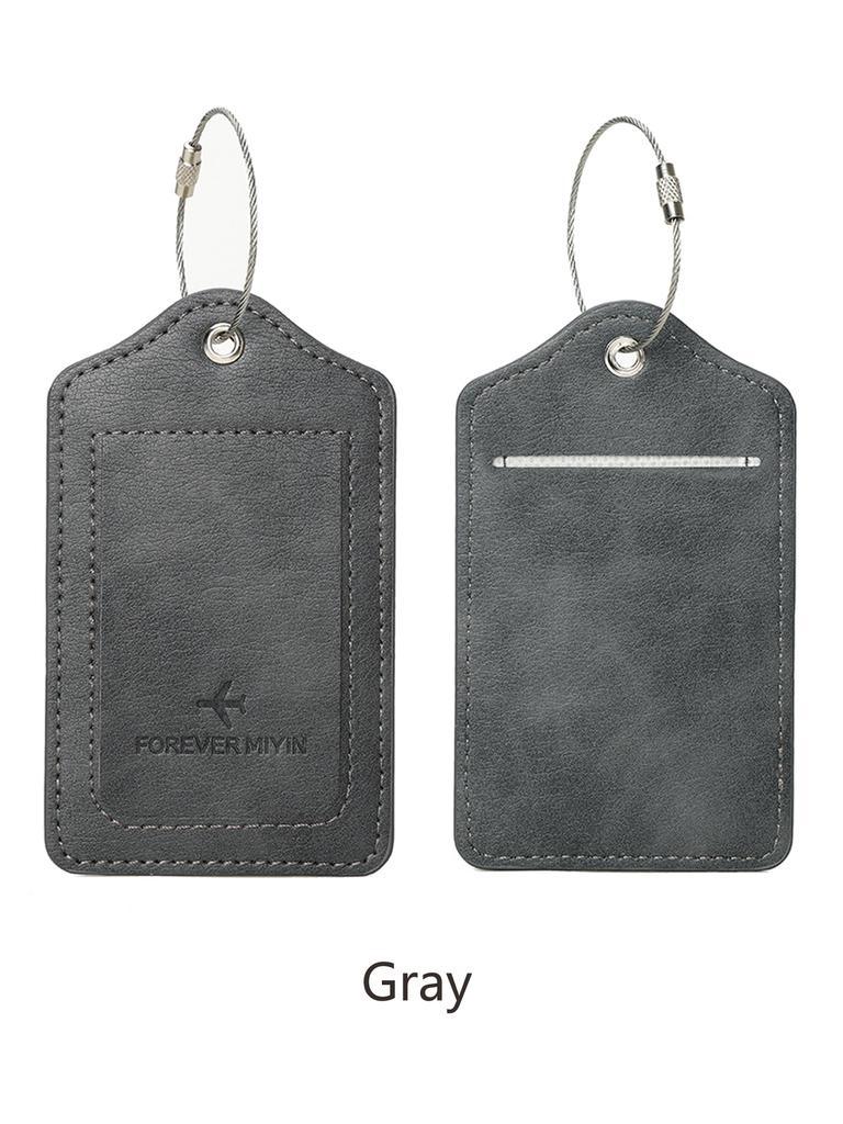 Clips de pașaport RFID minimalist și la modă + etichetă de bagaj din piele PU 2 bucăți/set potrivit pentru bărbați și femei accesorii de călătorie