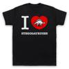I Love Stegosaurus Dinosaur Lovers Extinct Unisexs Unisexs T Shirt Vintage Comfortable Unisex Soft Breathable