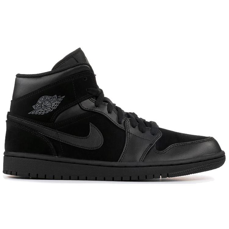 Jordan 1 Mid Triple Black 2018 554724-050