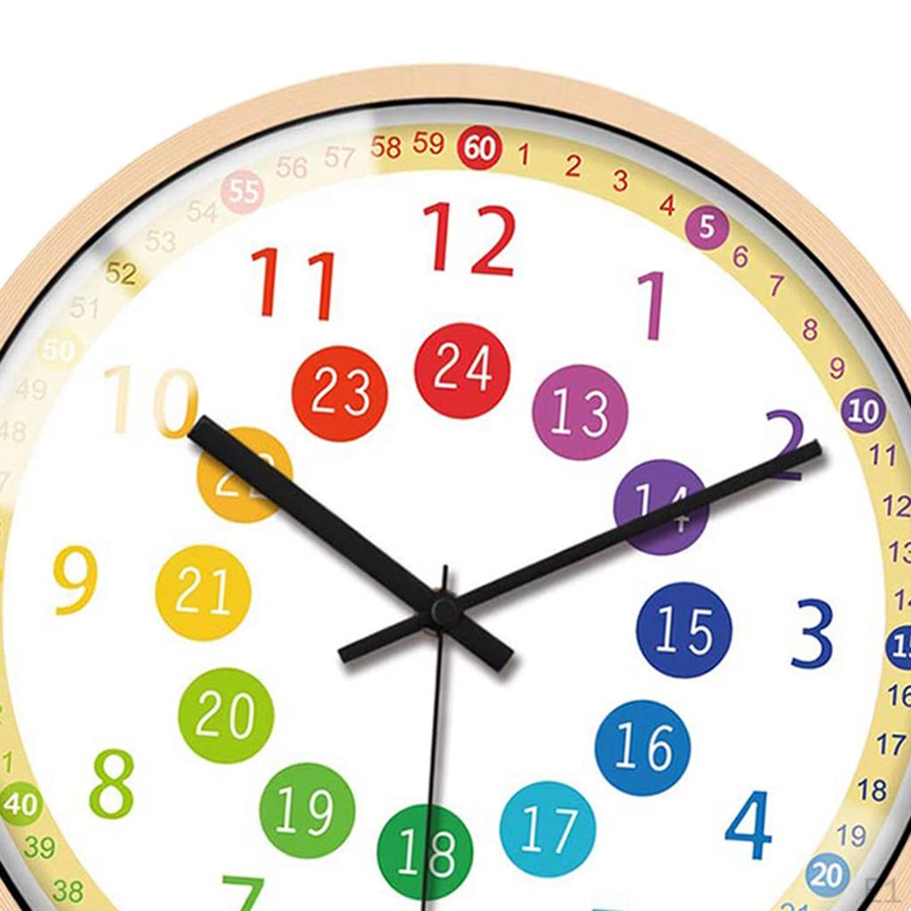 Wall Clock, Children's Classroom, 12 Inches,