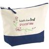Makeup Bag - PLANETEE - Exceptional Pro - Large Size - Cotton &; HD Impression - Made In France