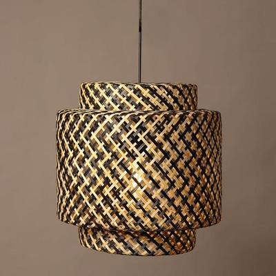 38 cm Závěsná svítidla pro stropní světla pro halové stínidlo Závěsná světla pro obývací pokoj Bambusová lampa
