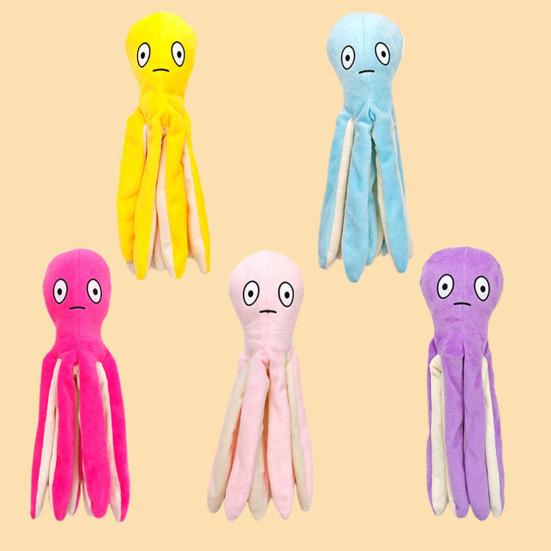 Chobotnice Hračka pro kočky s pískátkem Nadýchané chapadlo Dráždidlo Kousací hračka Odolná proti žvýkání Hračka chobotnice Interaktivní hračka pro domácí mazlíčky pro kočky