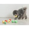 Ciao Me Cane Orso Palla di Caramella Giocattolo Squeak Set da 3 pezzi 5,5 x 5,5 cm, Rosso, Verde, Giallo, 1 set