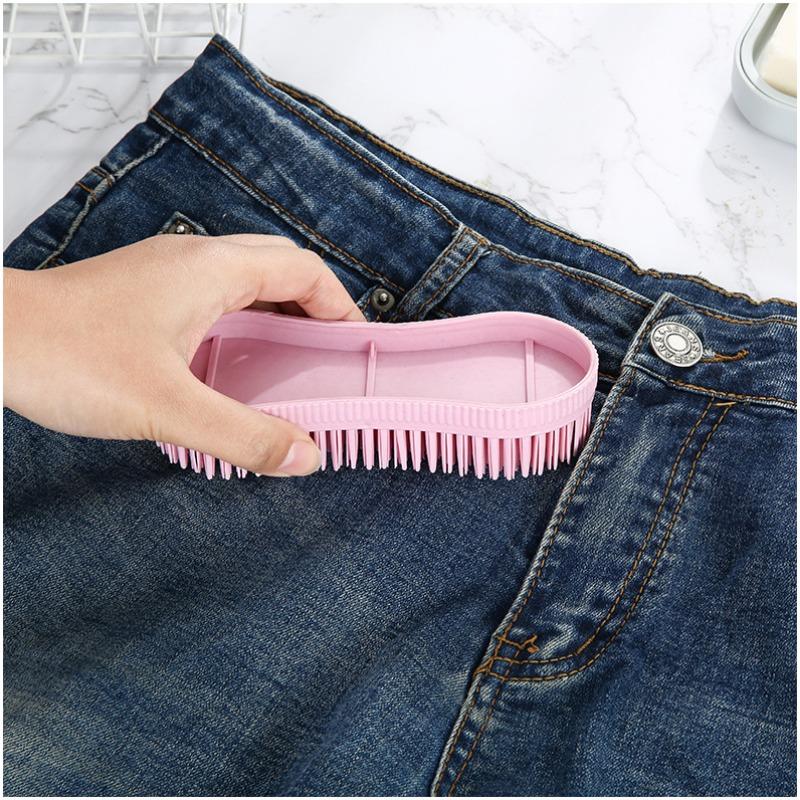 Plastic soft rubber bristles integrated 8-figure brush jeans brush household hard-bristle board brush kitchen cleaning brush