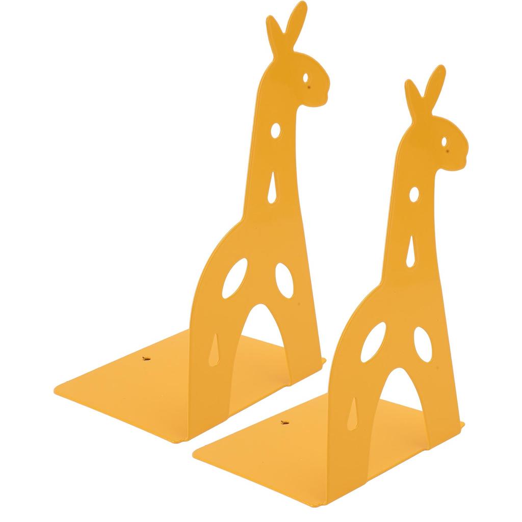 Metal Bookend Steel Cartoon Animal Shaped Non Slip Multifunctional Book End for DVD CD Cabinets Bookstores