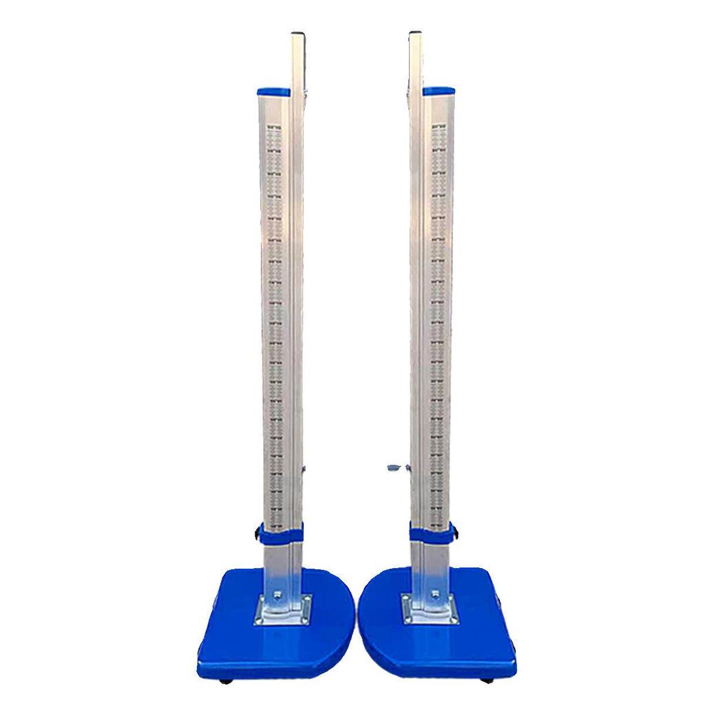 Aluminum Alloy High Jump Stand with Adjustable Crossbar and Sponge Mat for Track and Field