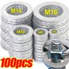 Wedge Shock Proof Gasket Steel Heavy-Duty Lock Flat Washers Double Sided Hardware Washer Fasteners M4 M6 M10 M14 M16 Bolts Screw