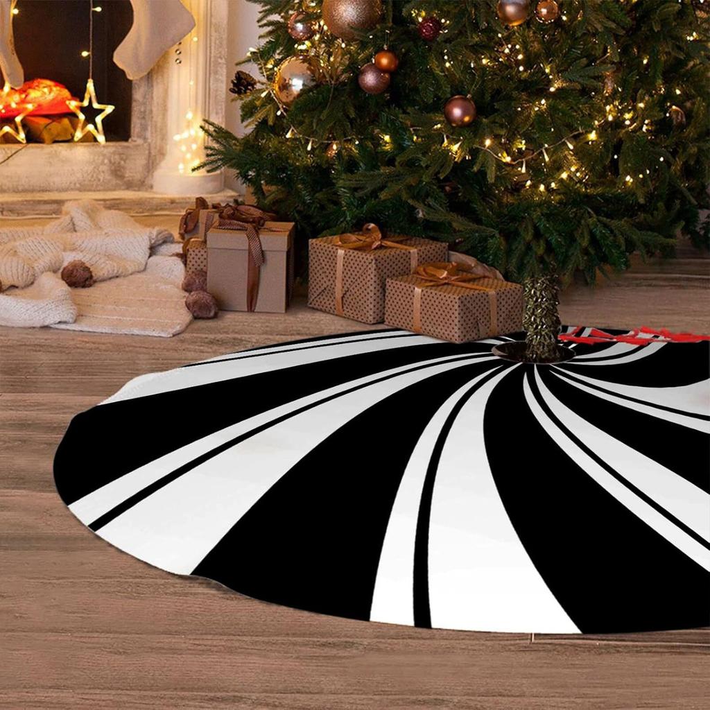 Christmas Tree Skirts, Peppermint Tree Skirts, Oversized Christmas Tree Skirts, Red, And Green, Candy Striped Tree Skirts