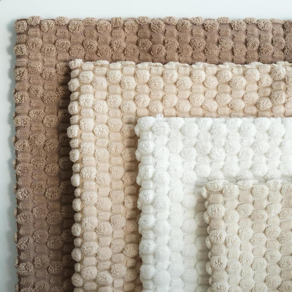 1 Stück Herbst Gestreift Quadratisch Heimdeko Kissenbezug Boho Weich Blasenpartikel Cord Kissenbezug für Sofa Stuhl Wohnzimmer