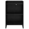 Nightstands in Black Oak Finish 40 x 30 x 60 cm Engineered Wood