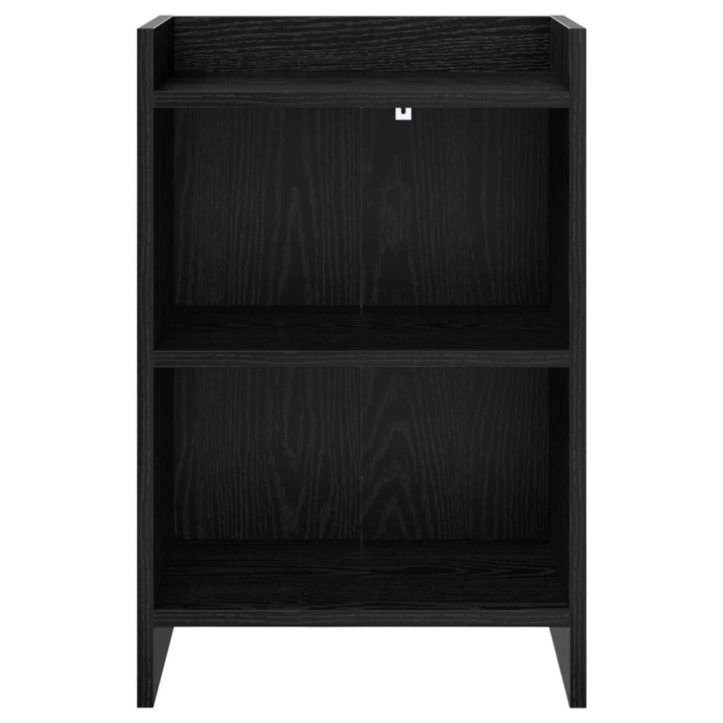 Nightstands in Black Oak Finish 40 x 30 x 60 cm Engineered Wood