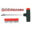 Screwdriver Bits and Sockets with Holder, Set of 21