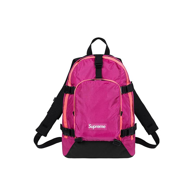 

New Supreme FW19Supreme FW19 Week 8 Nylon Travel Bag Backpack Regular Unisex Rose Red SUP-FW19-017 32.0*15.0*45.0CM