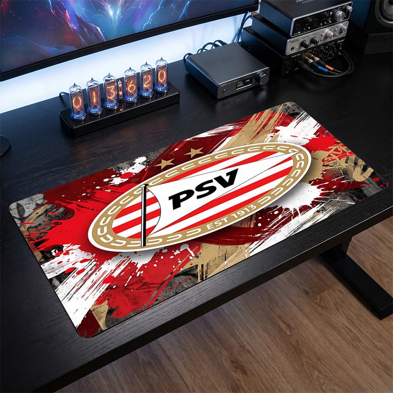 PSV Eindhoven FC Theme Pattern Mouse Pad, Soccer Logo Design XXL Gaming Desk Mat Non-Slip Computer Mouse Pad