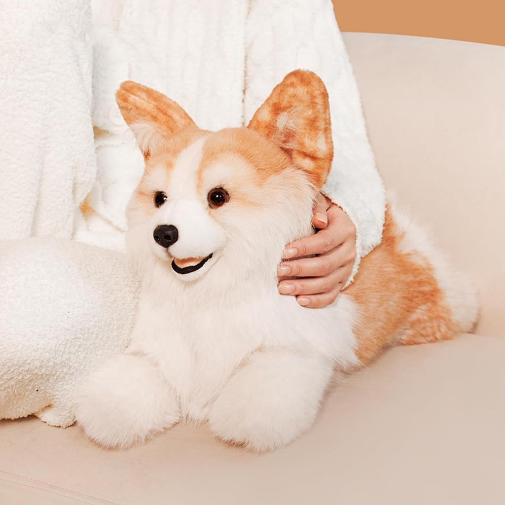 Chongker Corgi Hundefigur, Lebensechte Tierfigur, Plüschtiergeschenk, Welsh Corgi Tierplüschtier, Freund, Kind, Freund, Geburtstag, Geschenk,