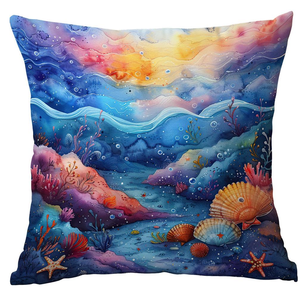 New Fantasy Underwater World Coral Pearl Shell Pillowcase Home Sofa Cushion Cover
