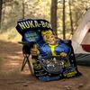 1pc NUKA-BOMBS Fallout1 Theme Blanket - Digital Print, Polyester, Cozy for All Seasons, Perfect for Outdoor, Camping, and Travel