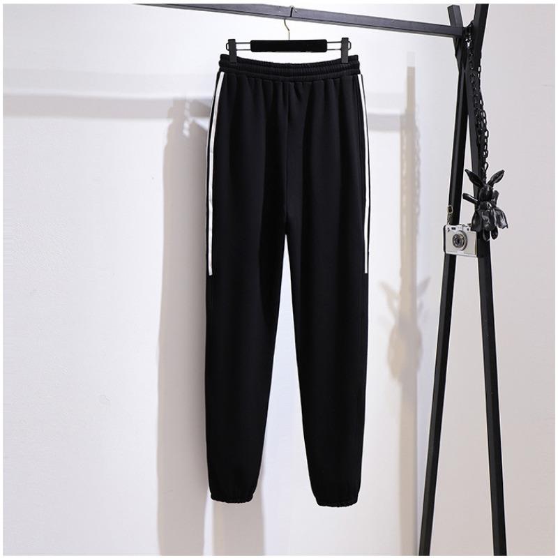 Women's Plus Size Plus Fleece Thick Sweatshirt Casual Pants New Autumn Suit