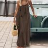 2026 Women's Backless Sling Overcoat Loose Home Dress