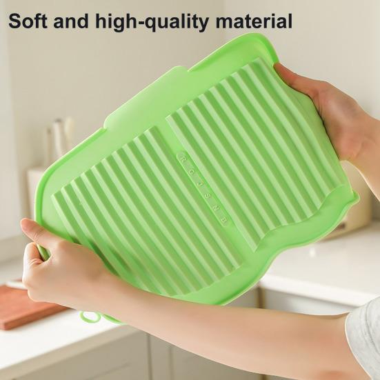 Silicone Dish Drying Mat with Non-Slip Base Heat-Resistant Drainage Rack for Kitchen Countertop Foldable Insulation Pad for Sink Table Use