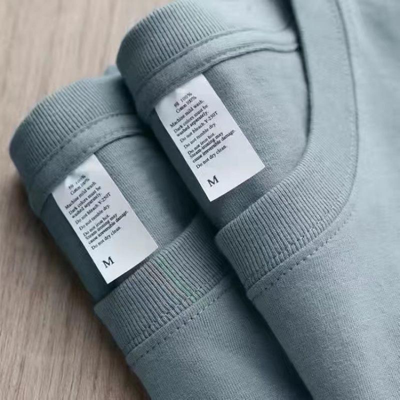 Pure Cotton Long Sleeve White Crew Neck Shirt, Non-See-Through, Loose Fit for Men and Women