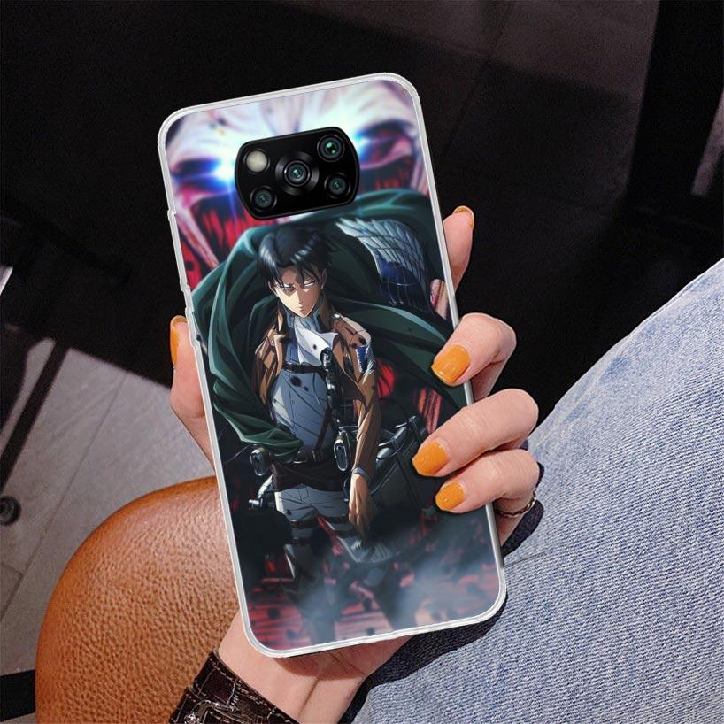 Levi Attack Phone Case For Xiaomi Poco X7 X6 X5 Pro F7 Ultra Redmi 15C 15 13C 13 12C 12 10 10A 10C 9 9A 9C 9T Cover Poco X7 X6 X