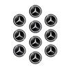 BTY4  Car Key Stickers Auto Control Keychain Emblem For Mercedes Benz C180 C200 C260 C300 W108 W124 W126 W140 W168 W169 Accessories